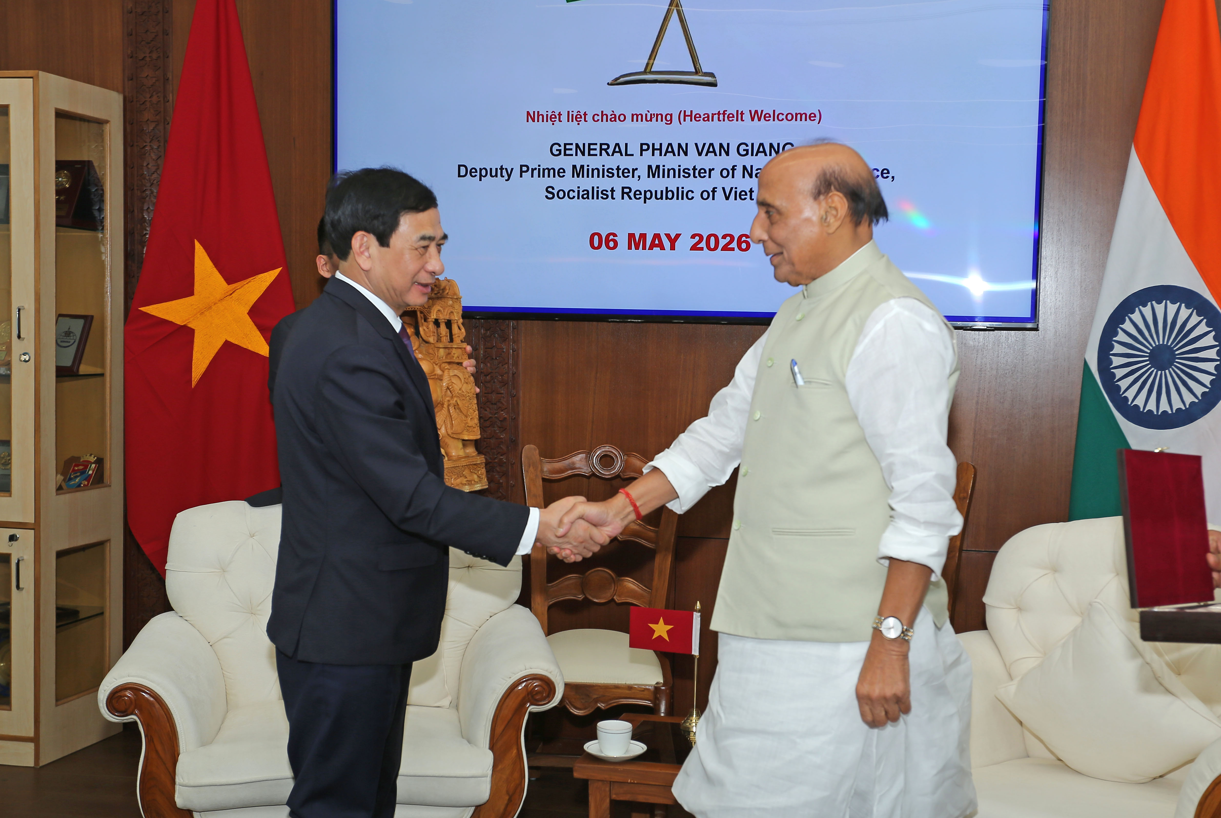 Defence Minister Holds Bilateral Talks with Deputy Prime Minister and Minister of National Defence of Vietnam in New Delhi